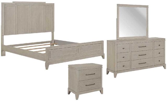 Liberty Furniture New Haven 4-Piece Sanctuary White California King Bedroom Set-0