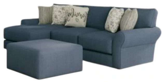 Jackson Furniture Cape May 3-Piece Denim Left Arm Facing Sectional and Chaise