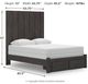 Signature Design by Ashley® Fraluna Charcoal Queen Storage Panel Bed-2