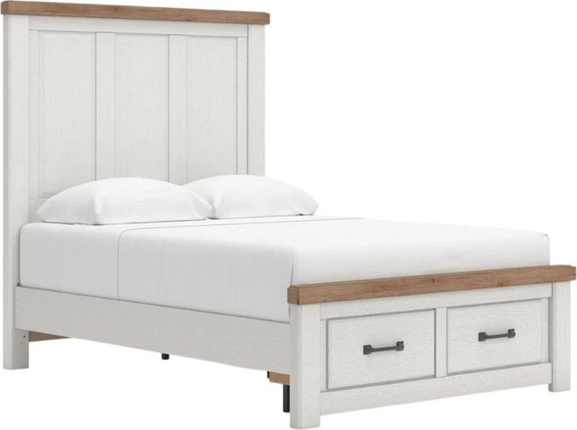 Benchcraft® Savonport Brown/White Youth Full Panel Storage Bed-0