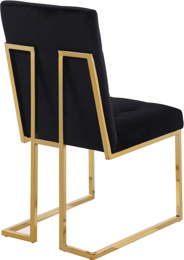 Meridian Furniture Pierre Black Velvet Dining Chair-2