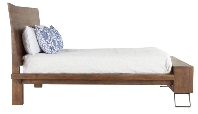 Home Trends & Design London Loft Antique Zinc/Walnut Queen Panel Bed-2