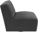 Coaster® Cobie Dark Charcoal Armless Swivel Chair-3