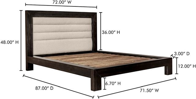 Moe's Home Collection Ashcroft Beige King Bed-2
