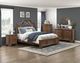 Homelegance® Bridgepoint Brown Eastern King Upholstered Panel Bed-1