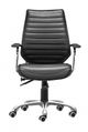 Zuo® Enterprise Black Low Back Office Chair-1