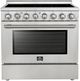 FORNO® Paolo Series Alta Qualita 36" Stainless Steel Pro Style Electric Range -0