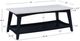 Powell® Quincey White Coffee Table with Dark Gray Base-2
