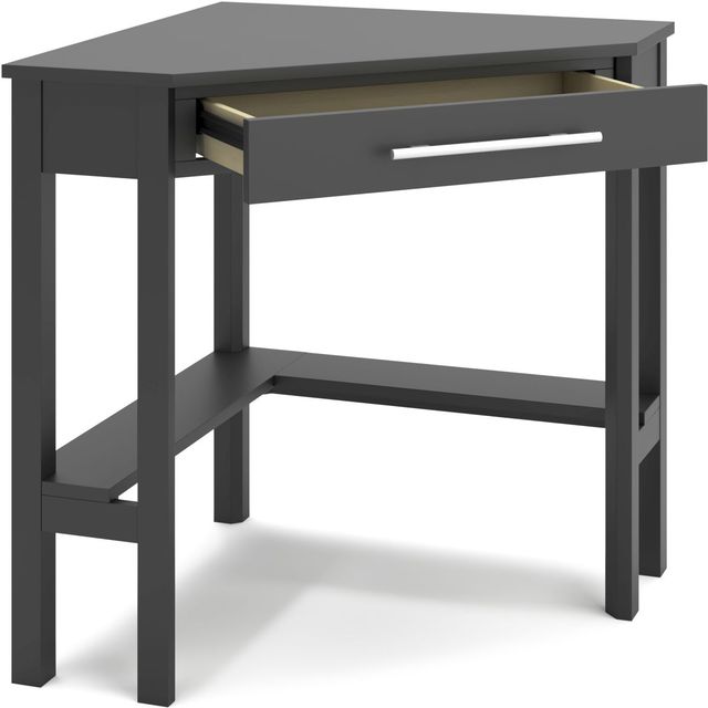 Signature Design by Ashley® Otaska Black Home Office Corner Desk-1