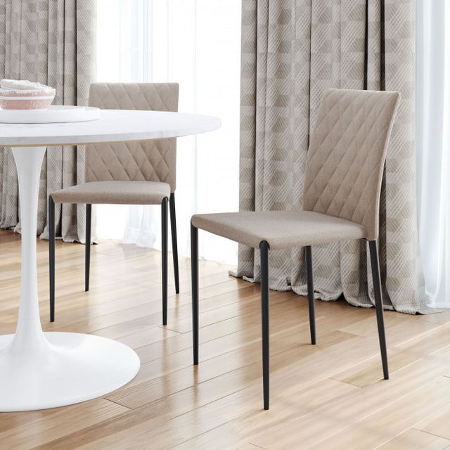 Zuo® Modern Harve Beige Dining Chair-2
