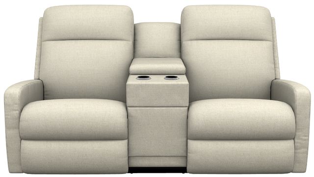 La-Z-Boy® Finley Bone Power Wall Reclining Loveseat with Console, Headrest, and Lumbar-1