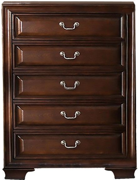 Mazin Furniture Milton Brown Cherry Chest-0