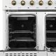 FORNO® Antico Series Alta Qualita 48" White Pro Style Gas Range-5