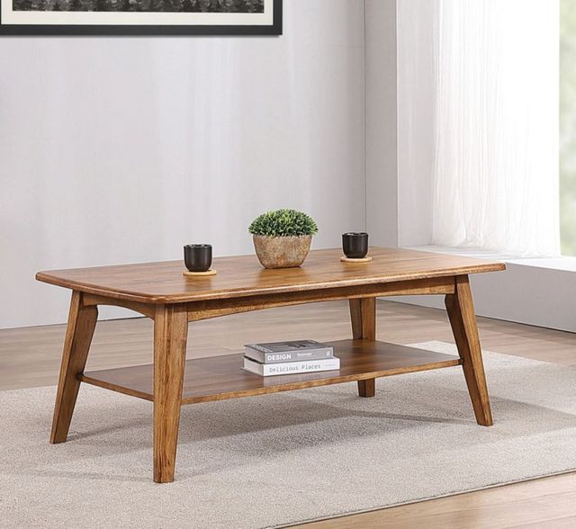 Winners Only® Portland Medium Brown Coffee Table-1