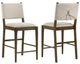 Coaster® Ottowa 2-Piece Brown/Light Tan Upholstered Counter Stool Set-0