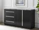 Steve Silver Co. Camila Ebony/Gray/Satin Nickel Server-1