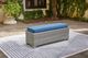 Signature Design by Ashley® Naples Beach Blue/Light Gray Fabric/Wicker Outdoor Bench-4
