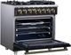 FORNO® Massimo Series Alta Qualita 36" Black Pro Style Dual Fuel Range-3