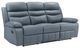 Homelegance® Hancock Blue Leather Double Manual Reclining Sofa-0