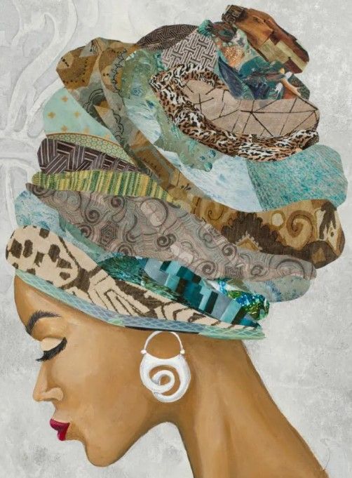 Classy Art African Goddess On Silver by Gina Ritter Wall Art-1