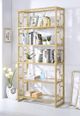 ACME Furniture Milavera Clear/Gold Bookshelf-1