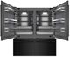 ZLINE 72" 39.6 Cu. Ft. Black Stainless Steel Built-In French Door Refrigerator with Water Dispensers, Ice Makers, and Graphite Gray Interior-2