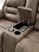 Signature Design by Ashley® Stoneland Fossil Double Reclining Loveseat with Console-4