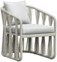 Intercon Alexa White Aluminum/Fabric Outdoor Arm Chair-0