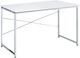 ACME Furniture Tennos Chrome/White Writing Desk-0