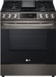 LG 30" PrintProof™ Black Stainless Steel Slide In Gas Range-0