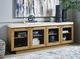Signature Design by Ashley® Adanworth Gray/Light Brown Accent Cabinet-1