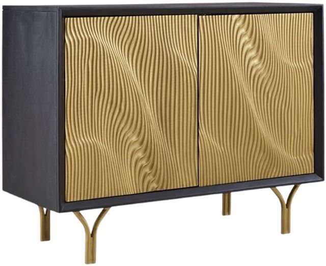 Signature Design by Ashley® Tayner Black/Gold Accent Cabinet-0