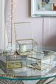 A & B Home 3-Piece Gold Glass Box Set-5