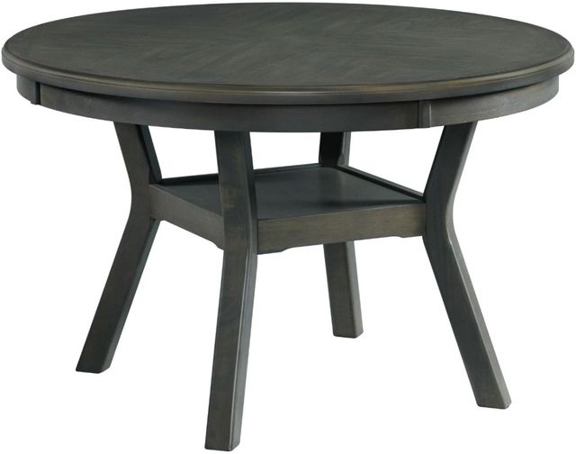 Elements International Amherst Gray Dining Table -0