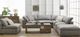 Moe's Home Collection Clay 6-Piece Light Grey L-Shaped Modular Sectional and Ottoman-2