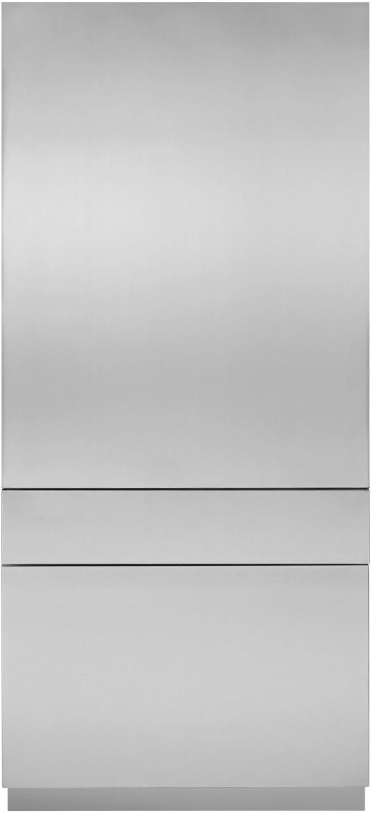 Monogram® 30" Stainless Steel Left Hinge Column Refrigerator Door Panel Kit-0