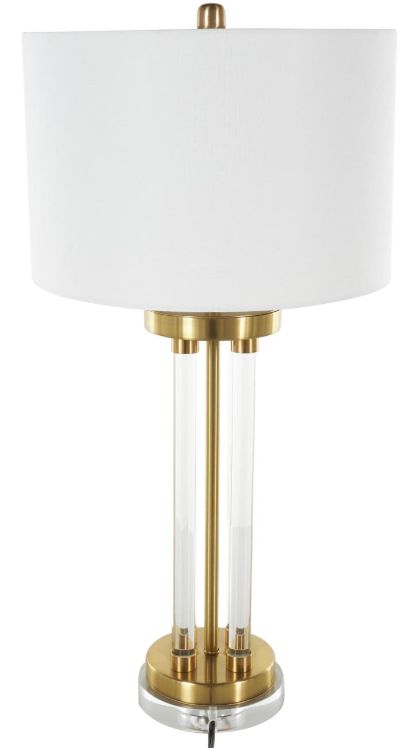Deco Marche Gold Table Lamp with Silver Base-1