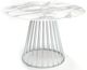 VIG Furniture Modrest Holly Silver/White Dining Table-0