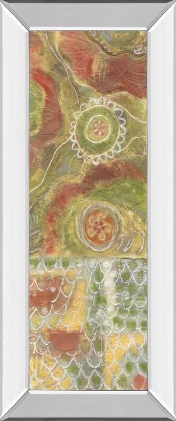 Classy Art Moroccan Whimsy II by Karen Deans Mirrored Frame Wall Art-0