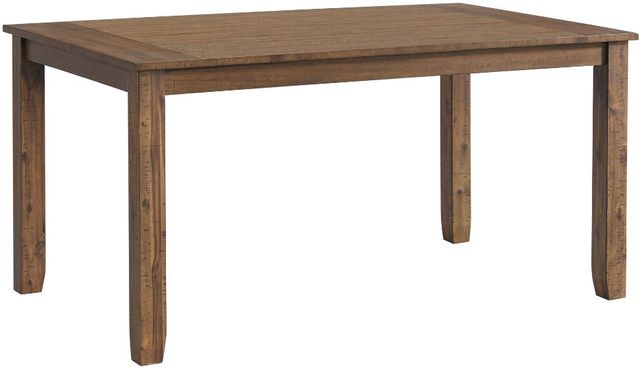Elements International Everett 6-Piece Brown Acacia/Grey Standard Height Dining Set-1