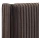 Bernards Milo Brown Pleated Upholstered King Panel Bed-3