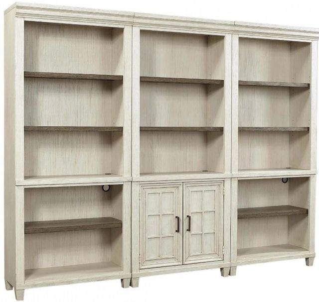 aspenhome® Caraway Aged Ivory Open Bookcase-2