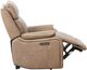 Primo™ International Heritage Brindle Leather-Match Taupe Power Glider Recliner-3
