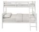 Elements International Sami White Twin Over Full Bunk Bed-1