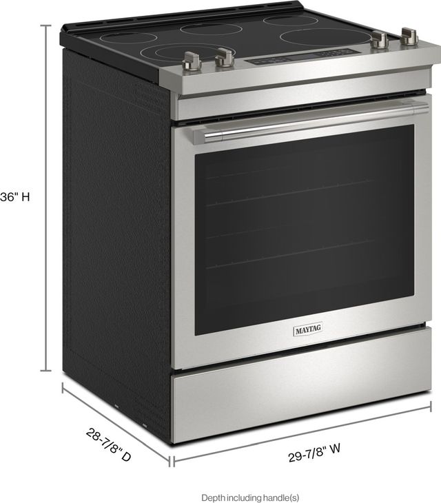 Maytag® 30" Fingerprint Resistant Stainless Steel Slide-in Electric Range -4