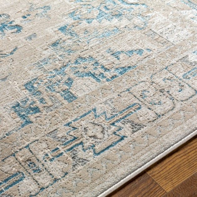 Surya Impulse Deep Teal/Taupe 4'x6' Area Rug-3