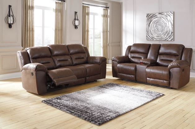 Signature Design by Ashley® Stoneland 2-Piece Chocolate Living Room Set with Power Reclining Sofa-3