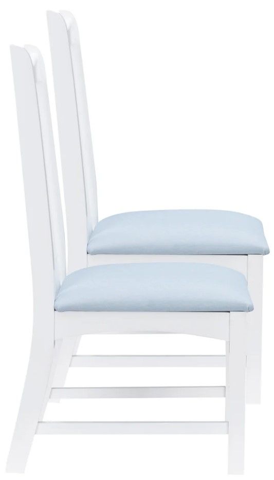 Linon Andy 2-Piece White Upholstered Side Chair-4
