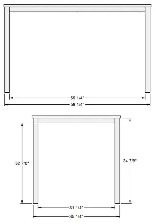 Amisco Customizable Ricard Counter Height Dining Table-1