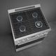 Smeg Professional 30" Stainless Steel Pro Style Gas Range-4